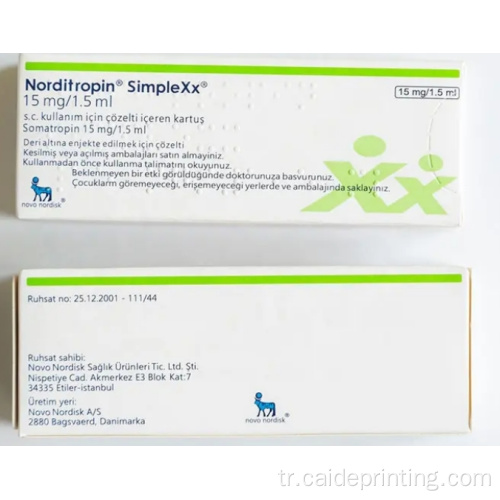 Braille baskısı ile özel kağıt paketleme kutusu